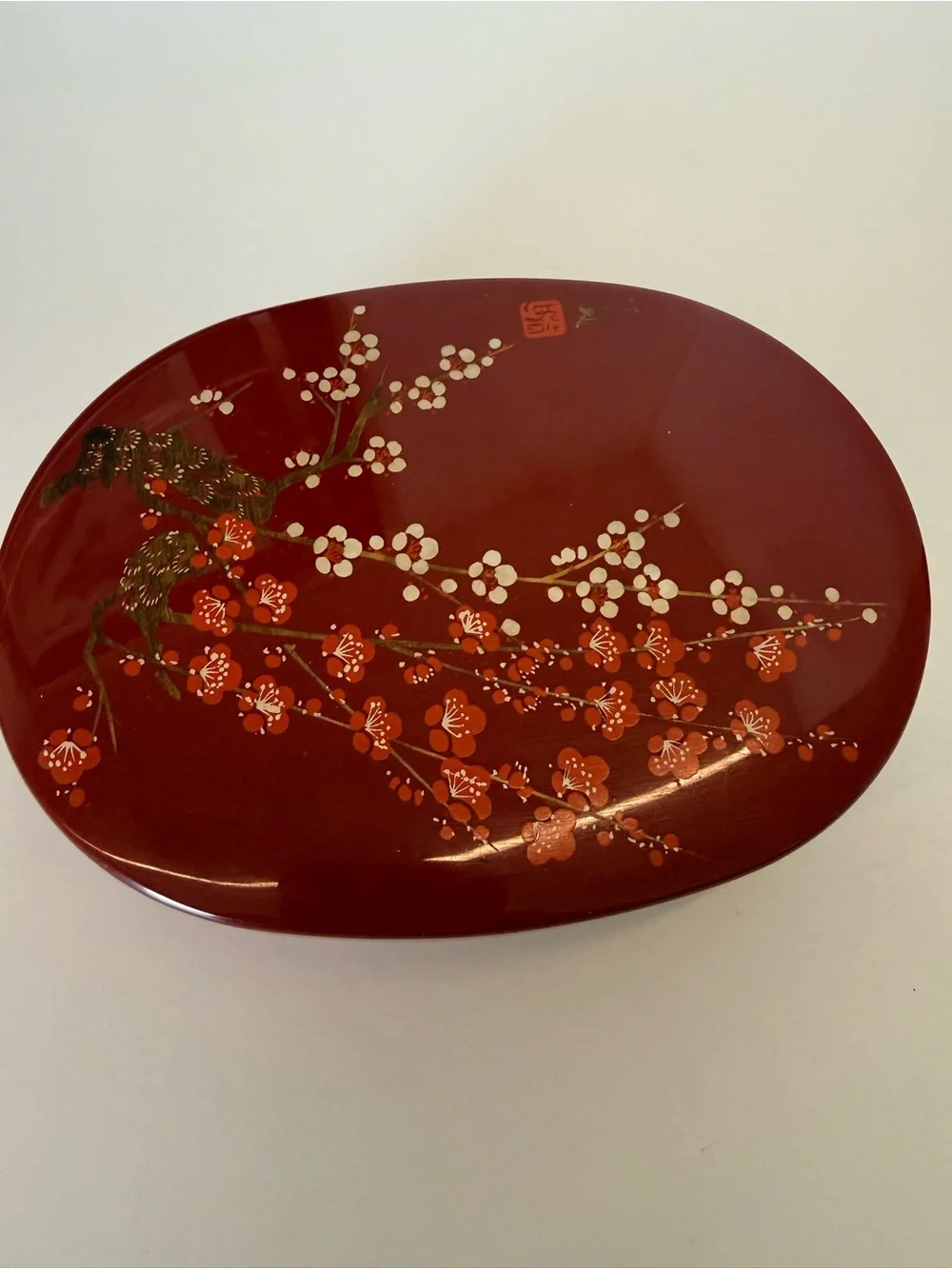 Red Floral Jewelry Box Organizer